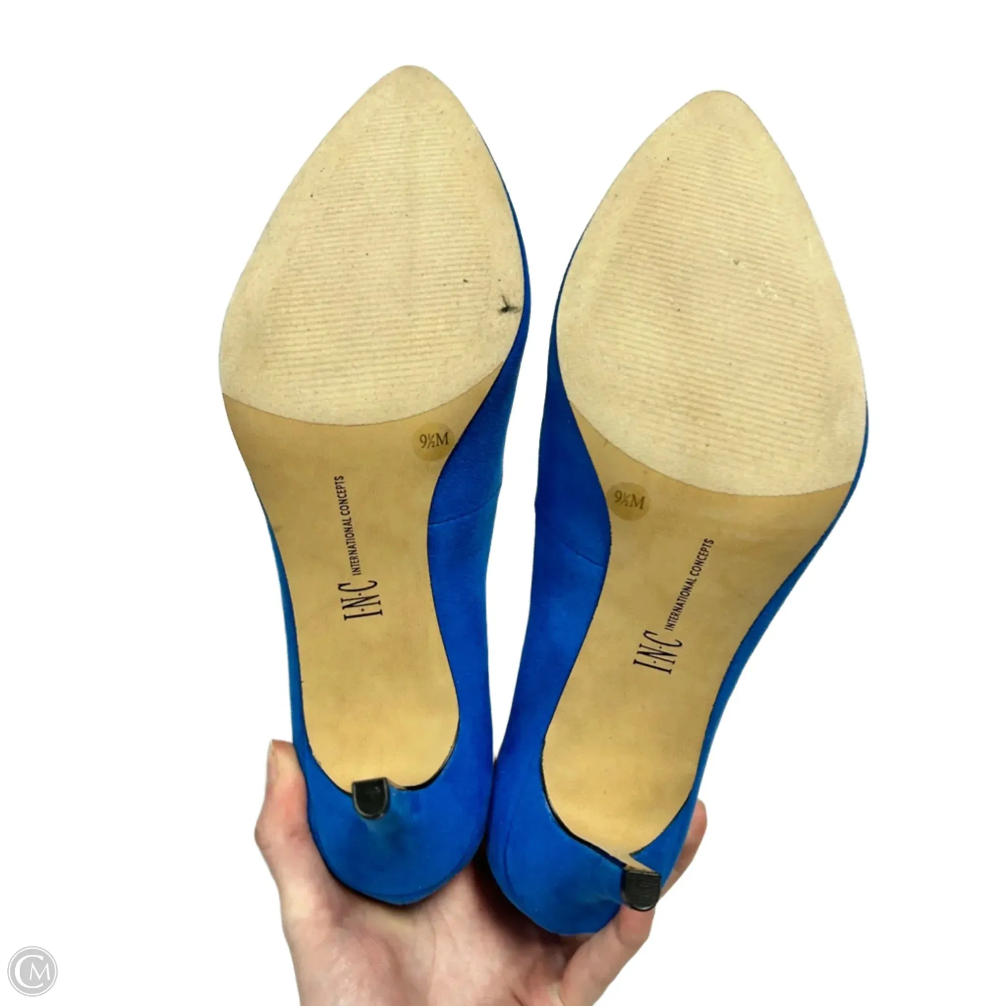 Shoes Heels Kitten By Inc In Blue, Size: 9.5