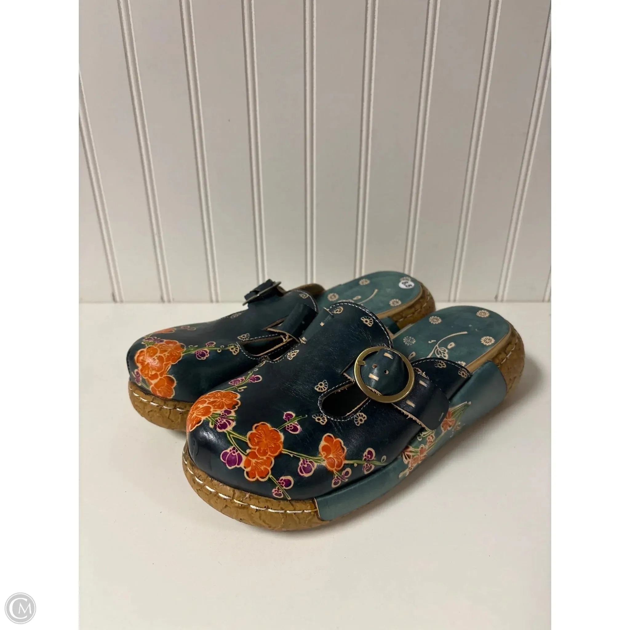 Shoes Heels Platform By Clothes Mentor In Blue, Size: 8.5