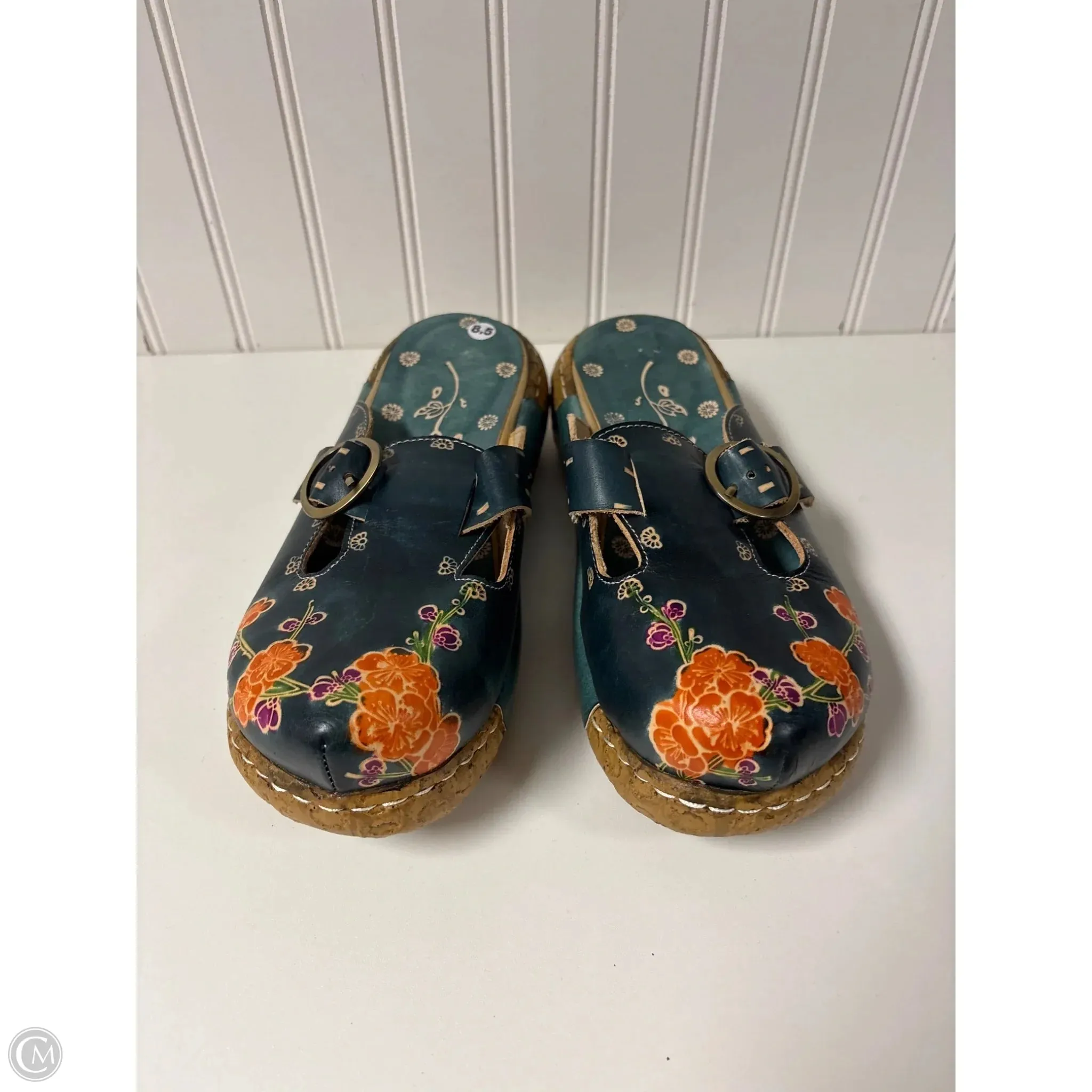 Shoes Heels Platform By Clothes Mentor In Blue, Size: 8.5