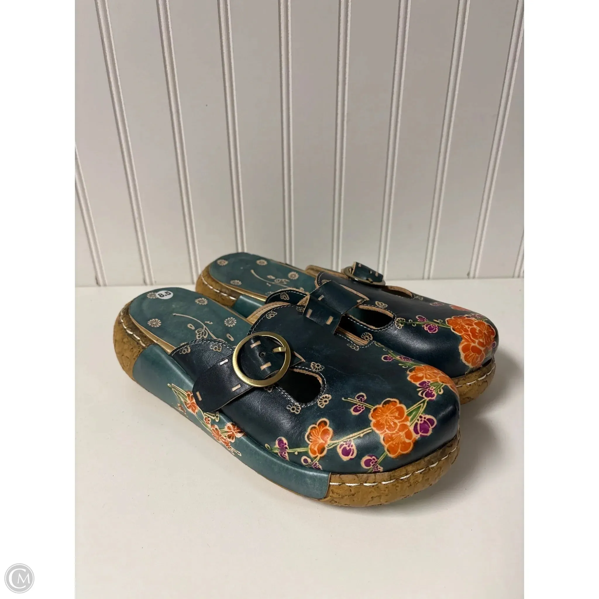 Shoes Heels Platform By Clothes Mentor In Blue, Size: 8.5