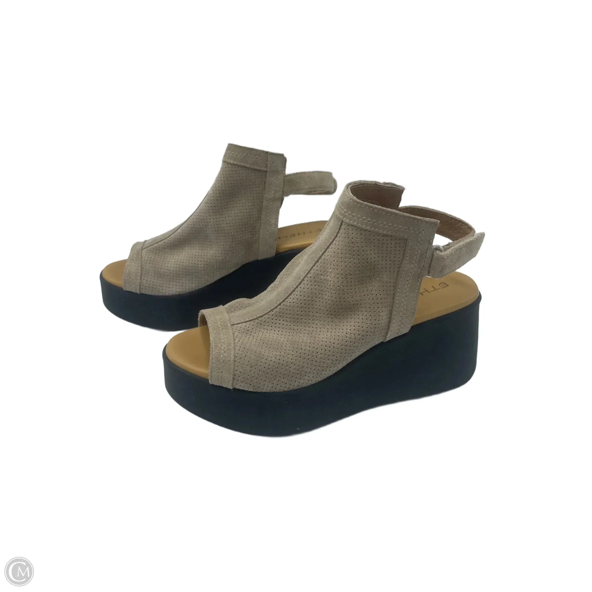 Shoes Heels Platform By Ethem In Beige, Size: 8