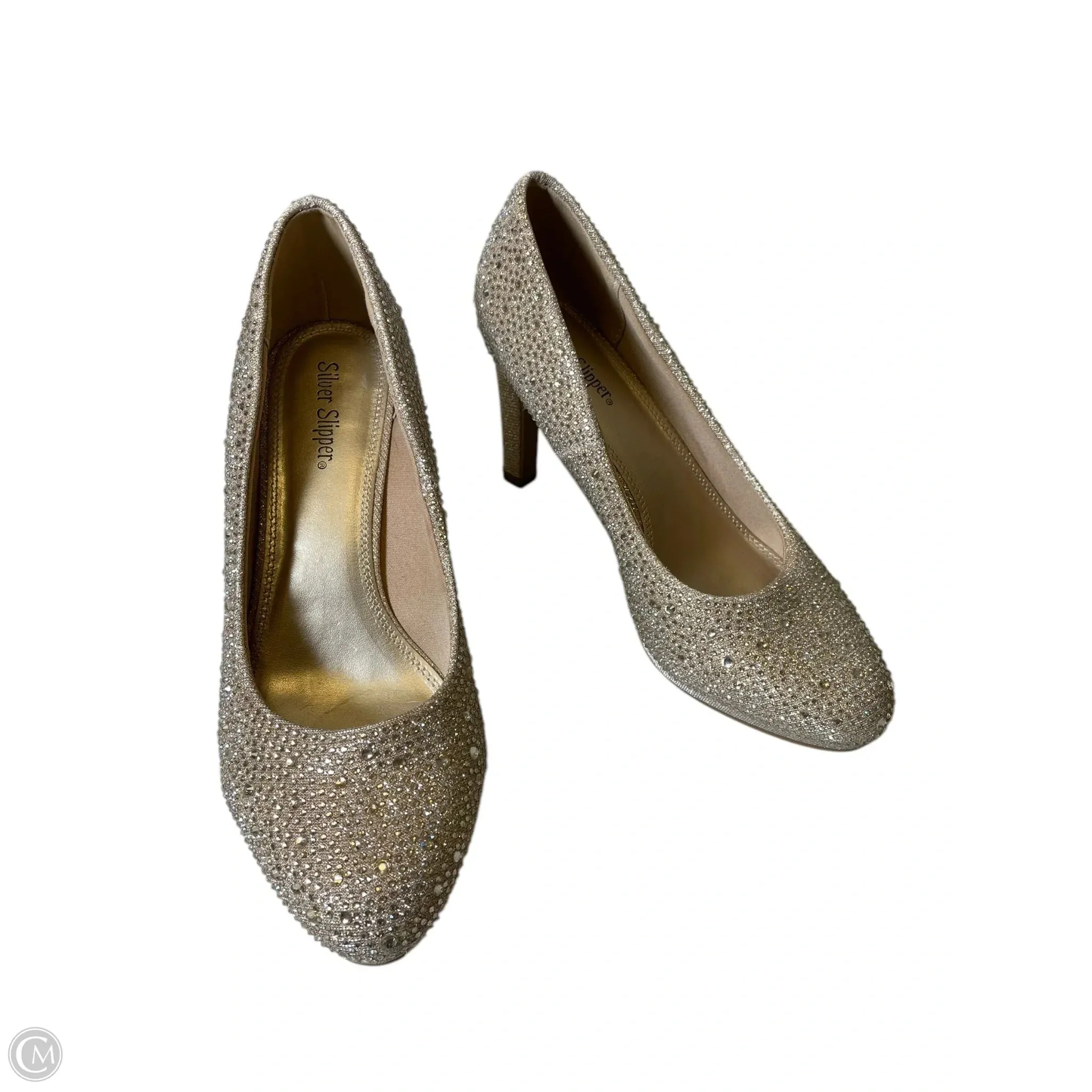 Shoes Heels Stiletto By Clothes Mentor In Gold, Size: 7.5