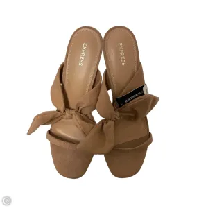 Shoes Heels Stiletto By Express In Tan, Size: 9.5