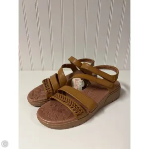 Shoes Heels Wedge By Bare Traps In Brown, Size: 8.5