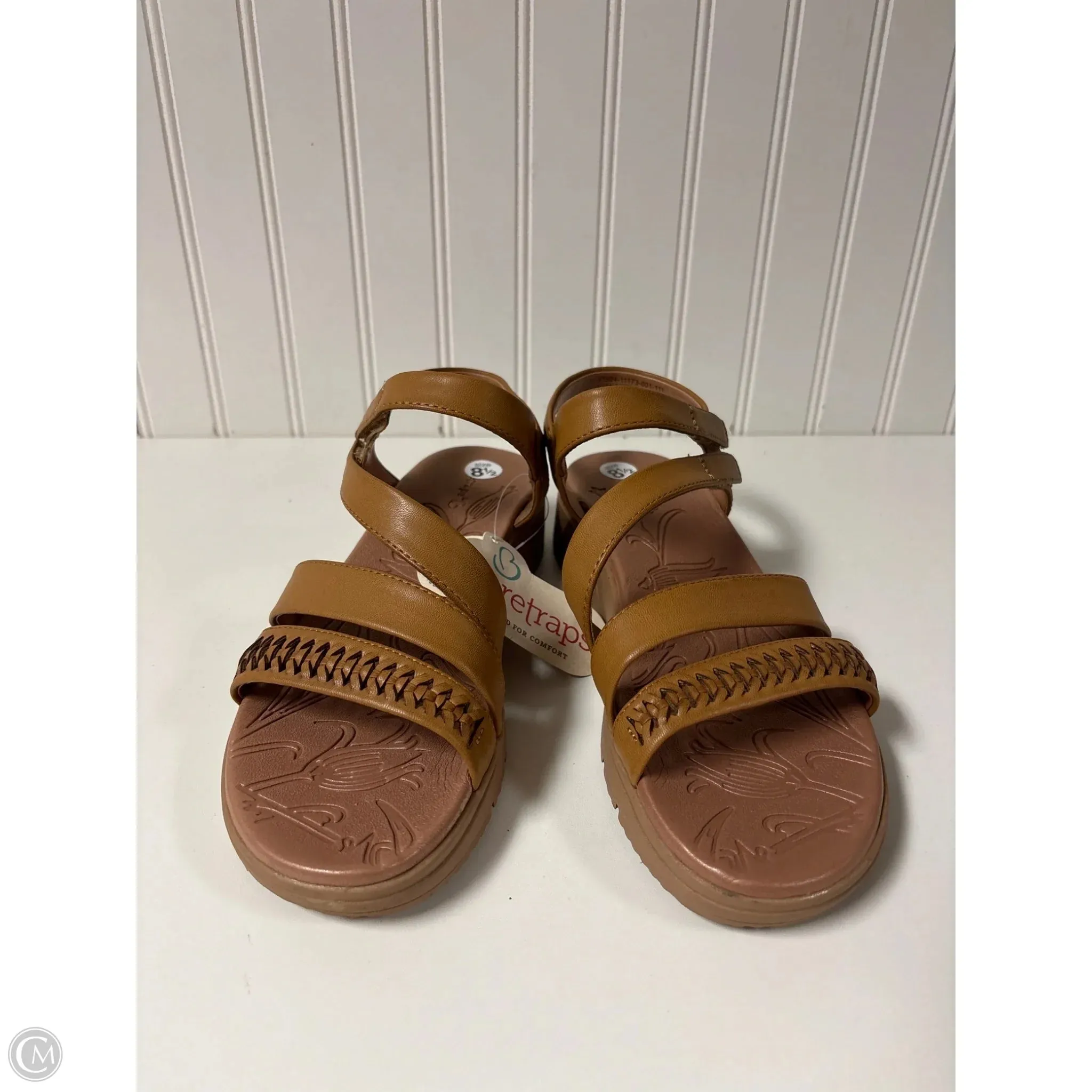Shoes Heels Wedge By Bare Traps In Brown, Size: 8.5