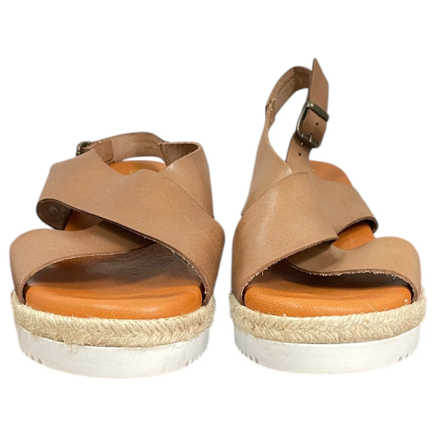 Shoes Heels Wedge By bertuchi shoe In Brown, Size:9