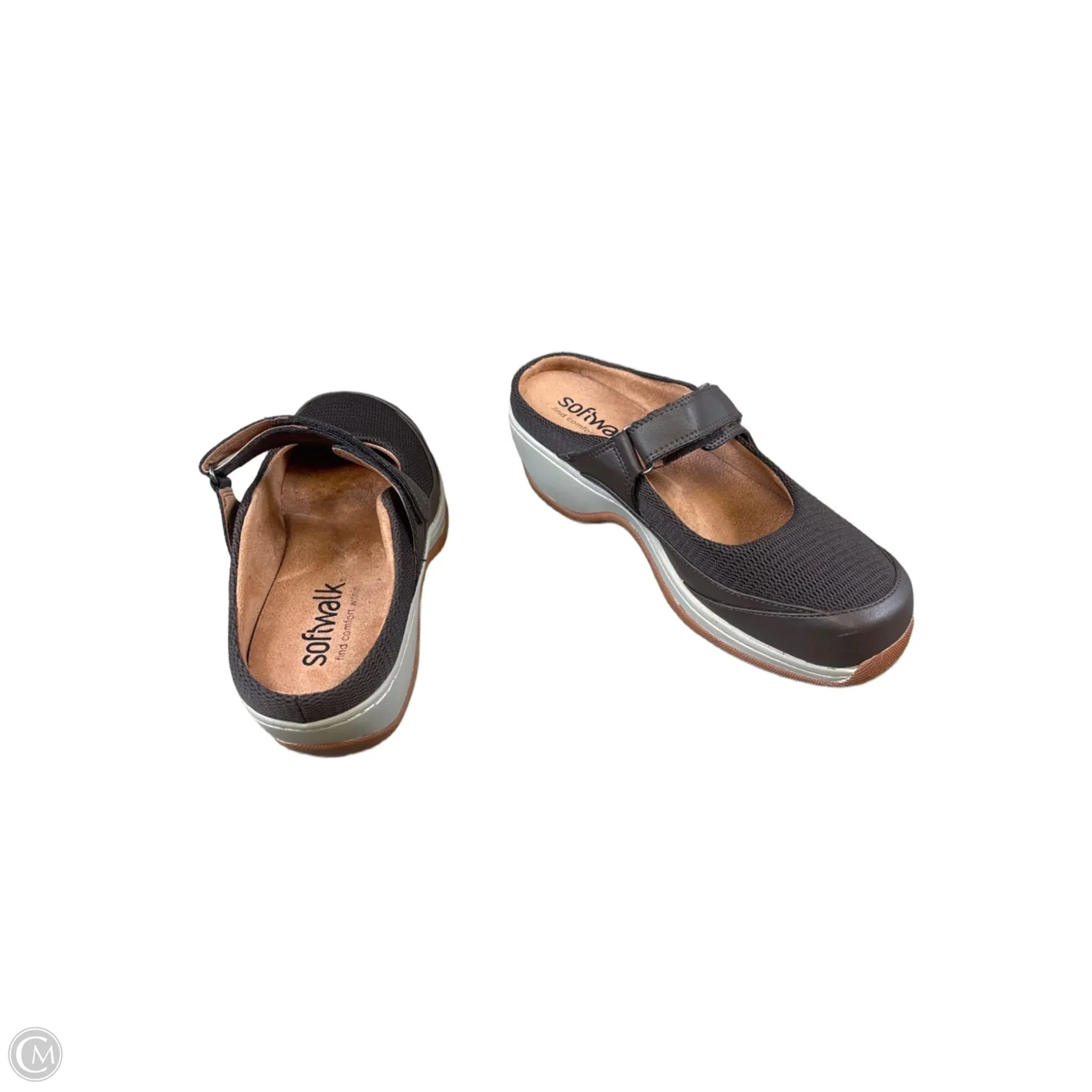 Shoes Heels Wedge By Clothes Mentor In Brown, Size: 8