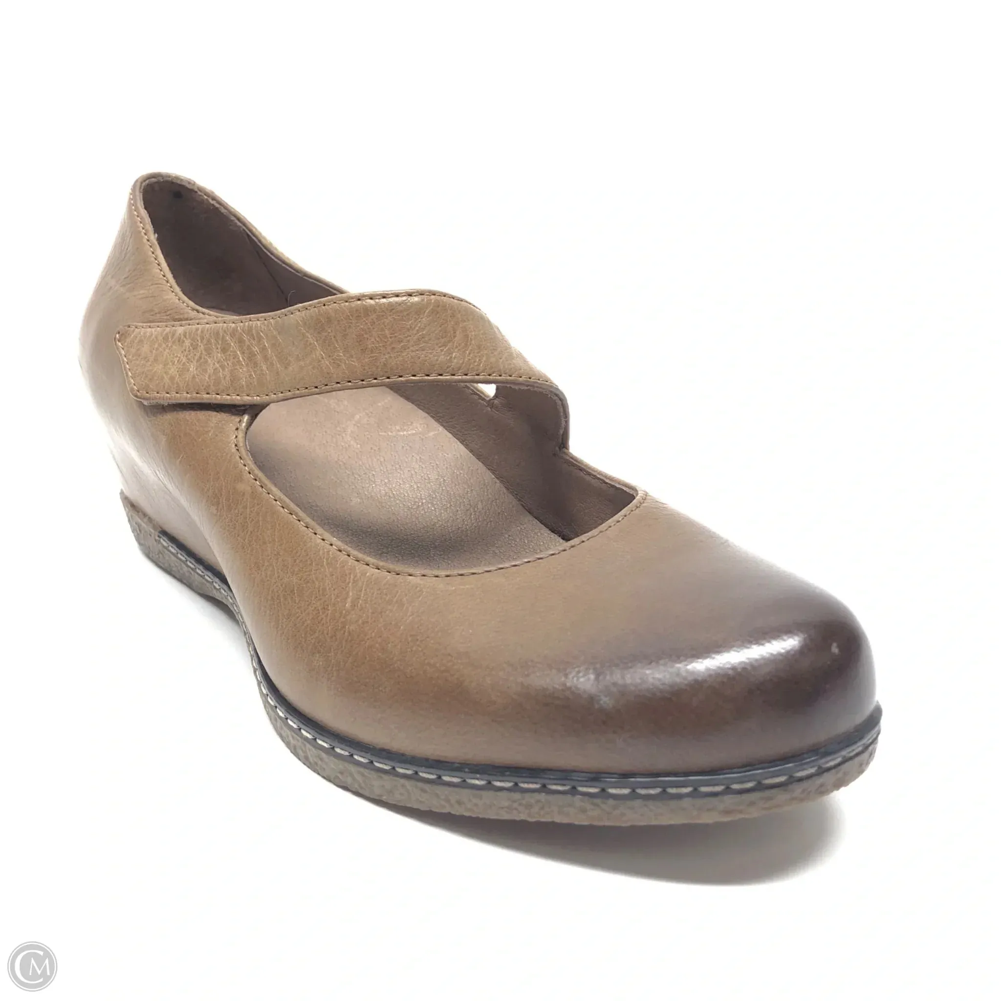 Shoes Heels Wedge By Dansko In Taupe, Size: 5.5