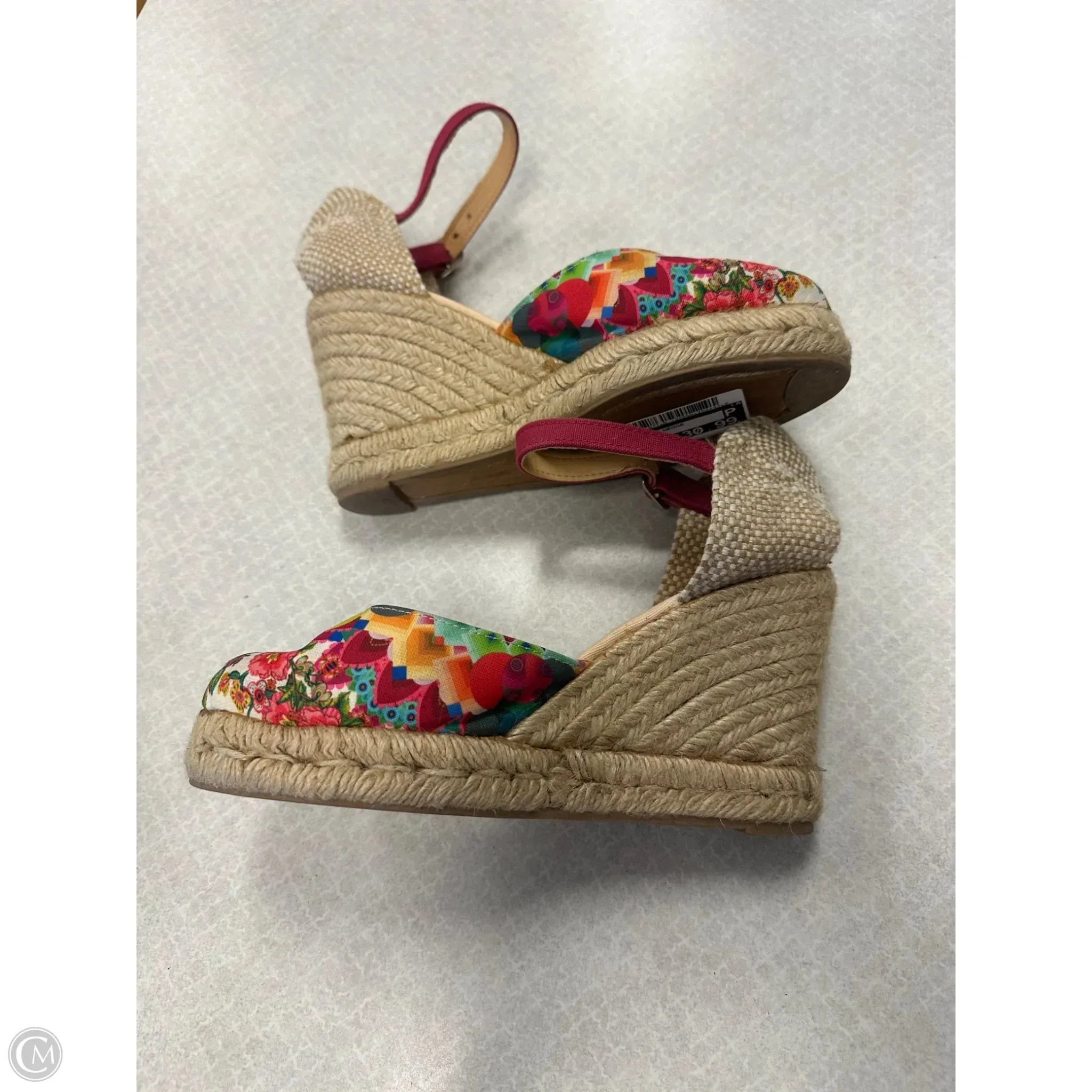 Shoes Heels Wedge By Desigual In Floral Print, Size: 6.5