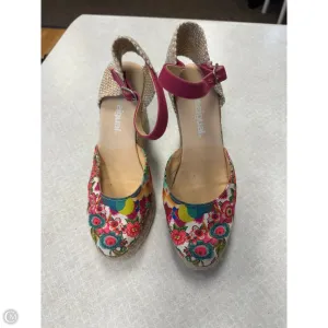 Shoes Heels Wedge By Desigual In Floral Print, Size: 6.5