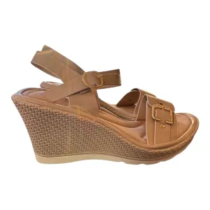 Shoes Heels Wedge By Pierre Dumas In Cream, Size:10