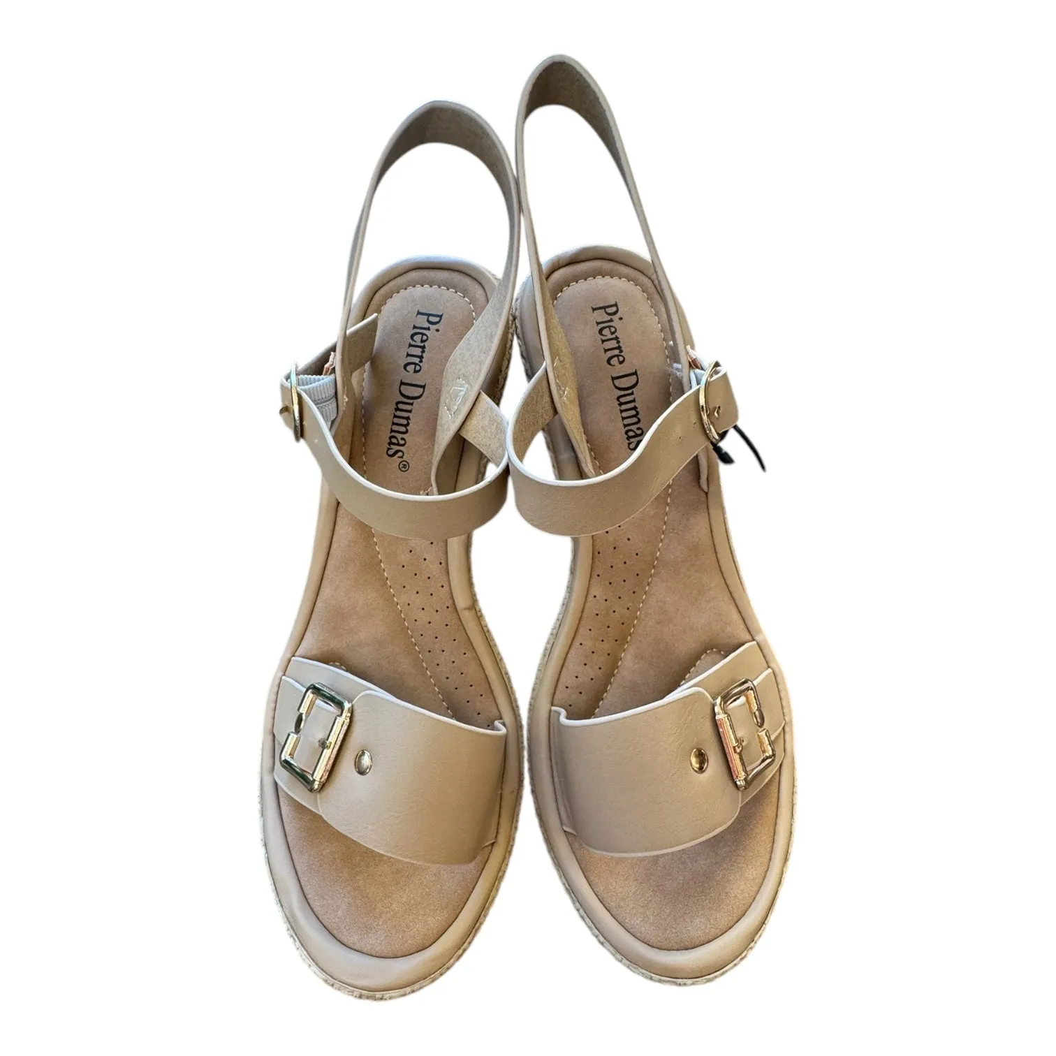 Shoes Heels Wedge By Pierre Dumas In Cream, Size:10