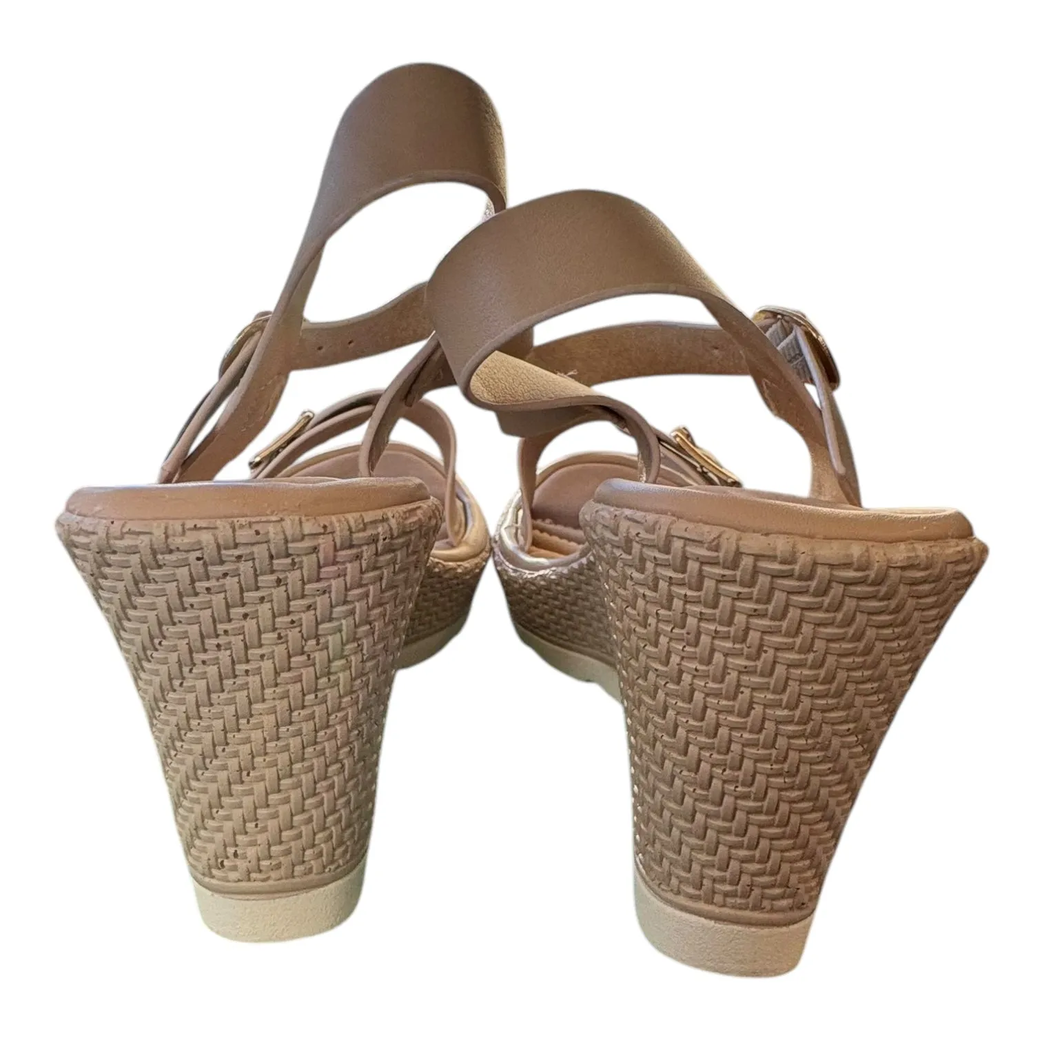 Shoes Heels Wedge By Pierre Dumas In Cream, Size:10