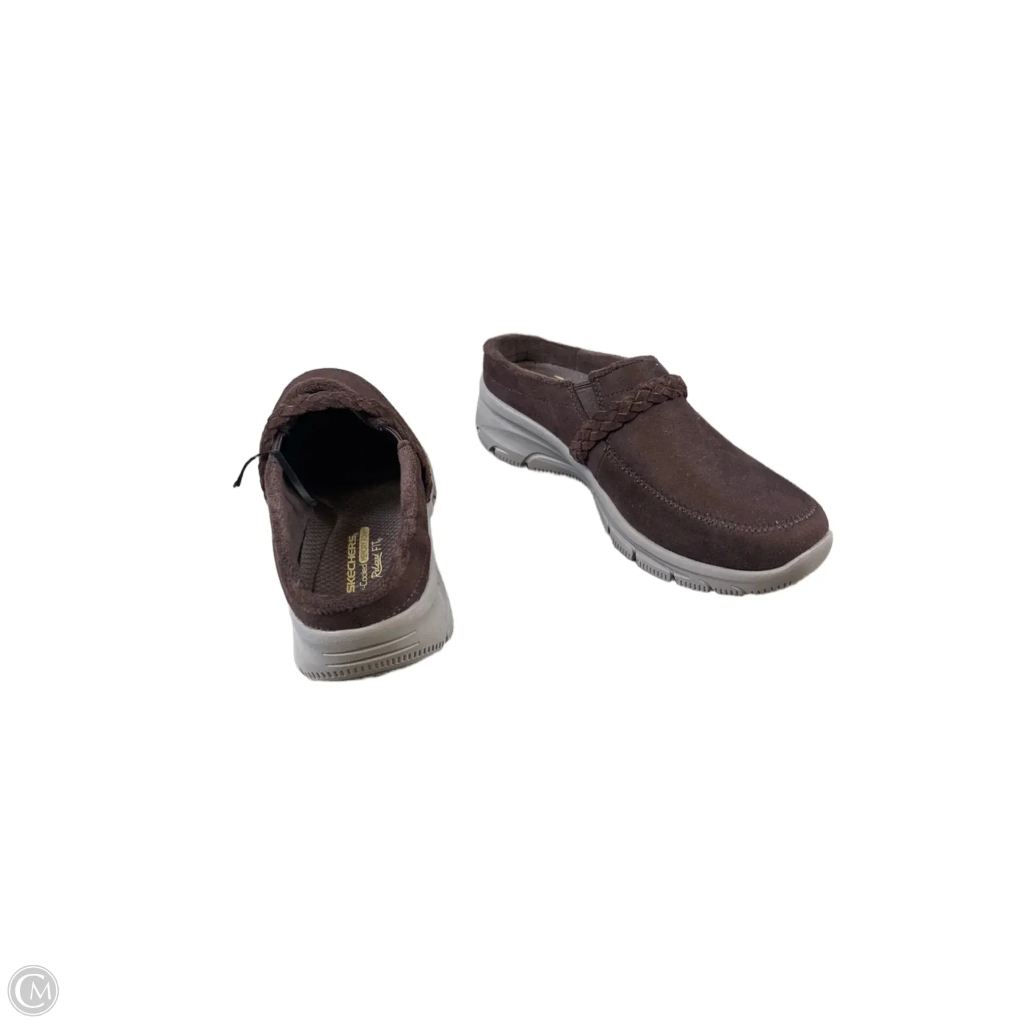 Shoes Heels Wedge By Skechers In Brown, Size: 8