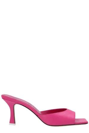 The Attico Anais Square-Toe Heeled Sandals