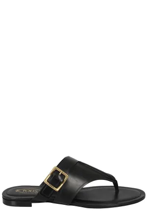 Tod's Side Buckle Thong Sandals