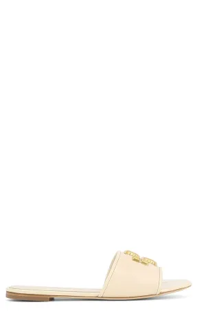 Tory Burch Eleanor Logo Plaque Slip-On Sandals