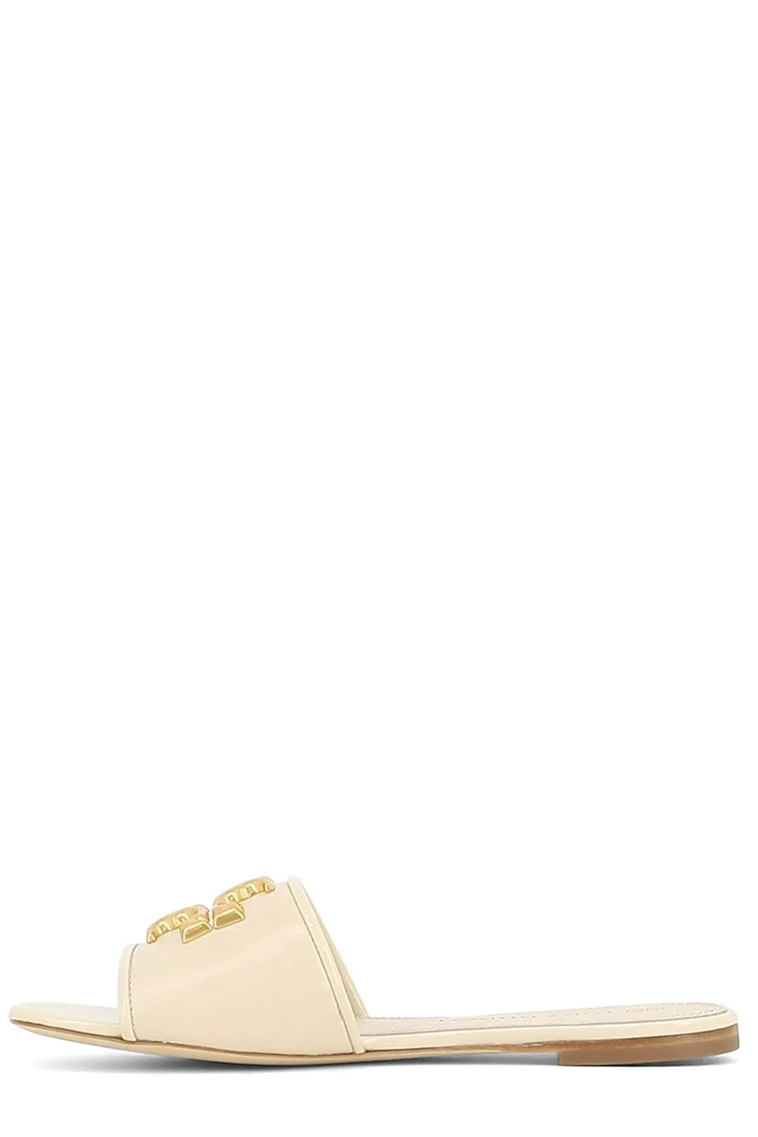 Tory Burch Eleanor Logo Plaque Slip-On Sandals