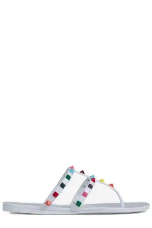Valentino Garavani Rockstud Slip On Thong Sandals