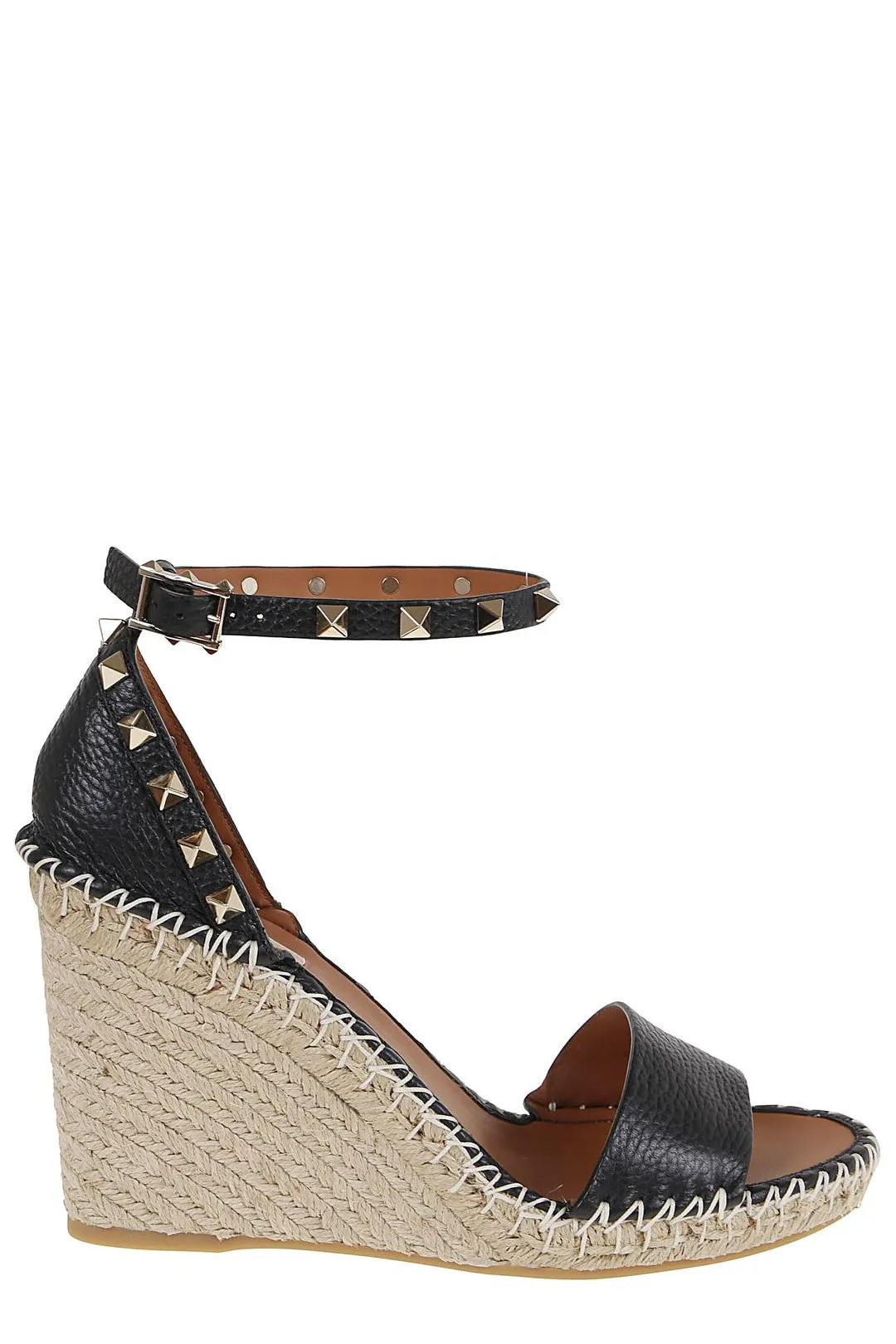 Valentino Garavani Rockstud Wedge Espadrilles