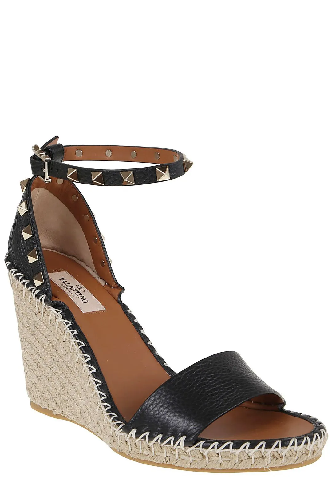 Valentino Garavani Rockstud Wedge Espadrilles